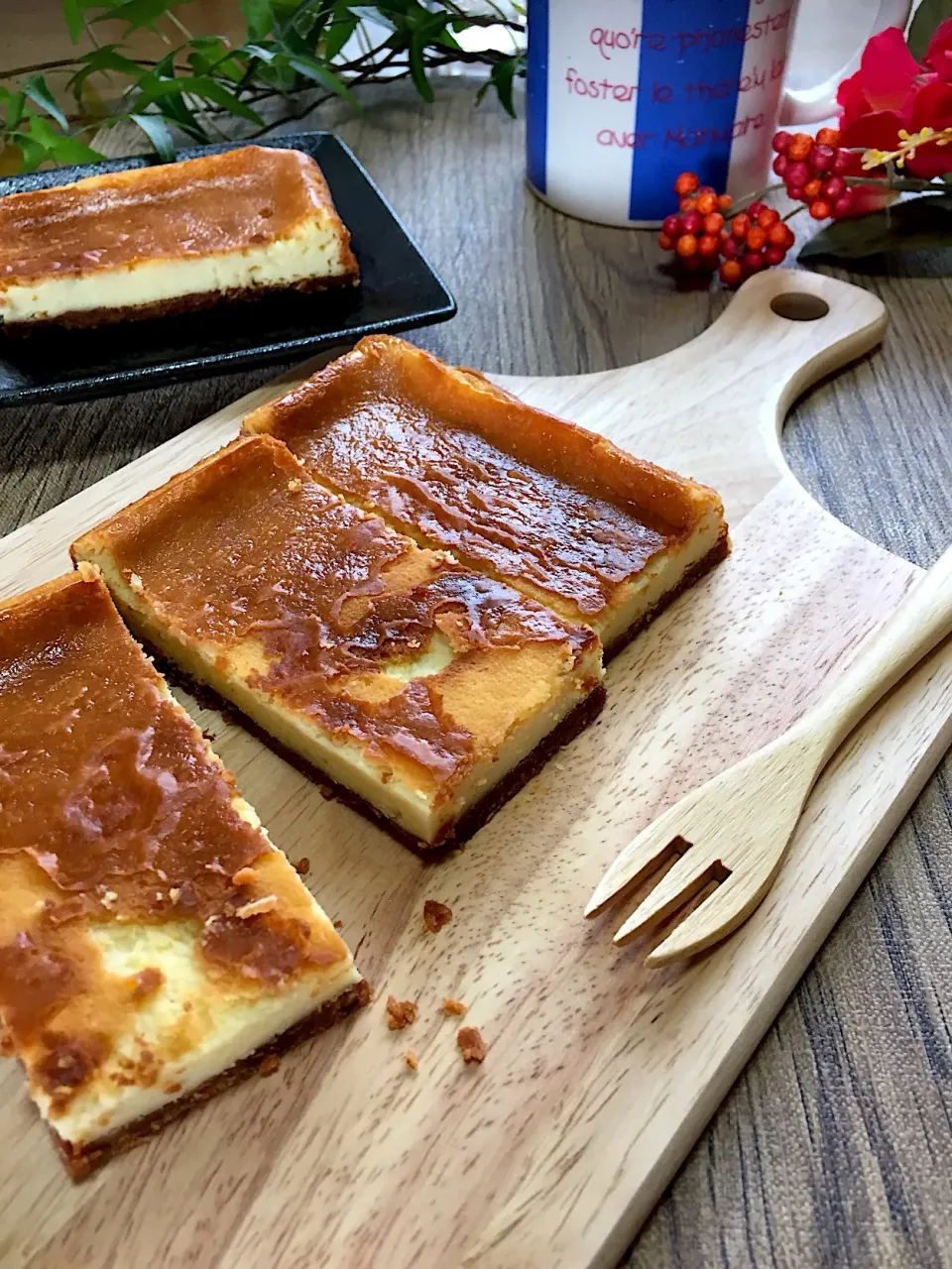 娘ちゃんのベイクドチーズケーキ🧀|くっきいママさん