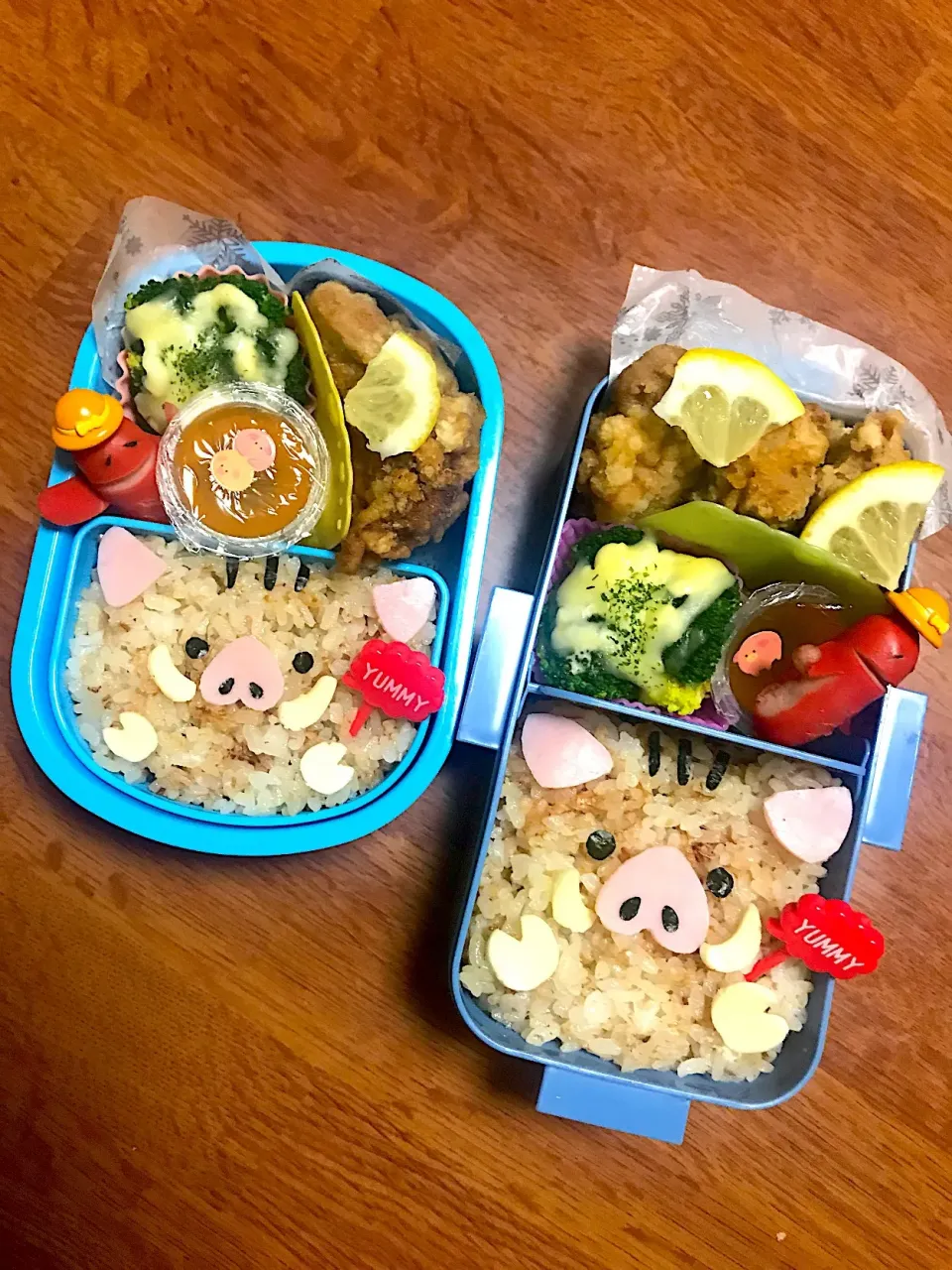 Snapdishの料理写真:イノシシ弁当♡|かなさん