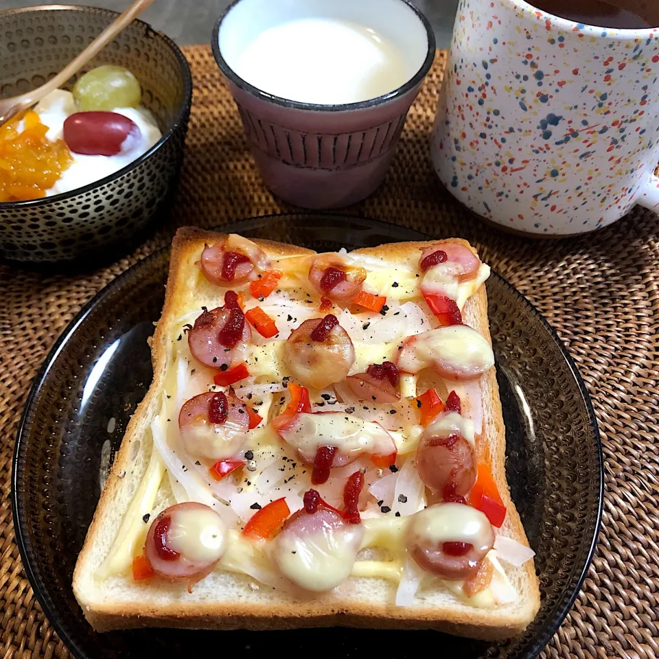 Snapdishの料理写真:朝ごぱん(ﾟ∀ﾟ)|nao子さん