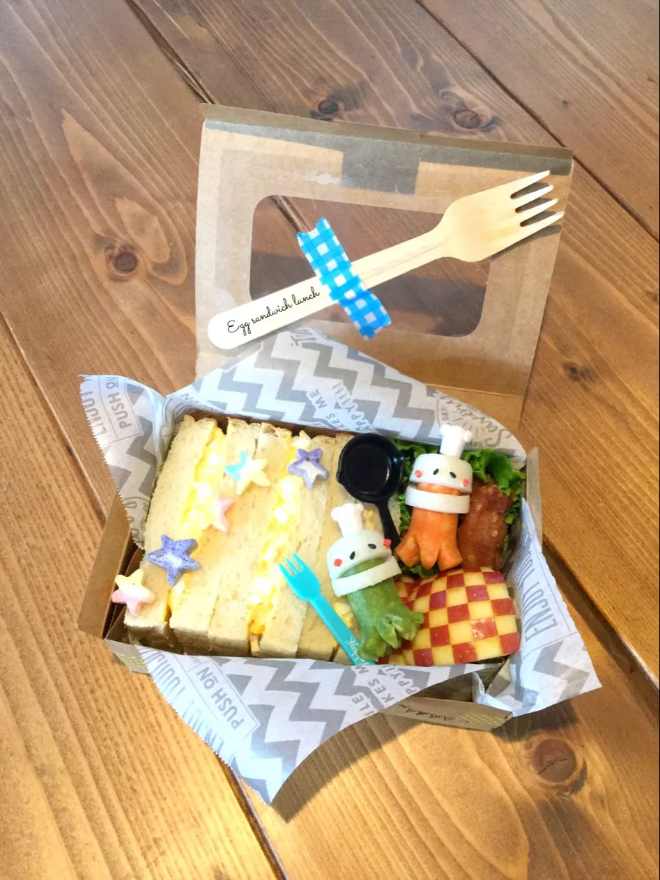 Snapdishの料理写真:たまごサンドイッチ #お弁当 #Lunchbox|te_coさん