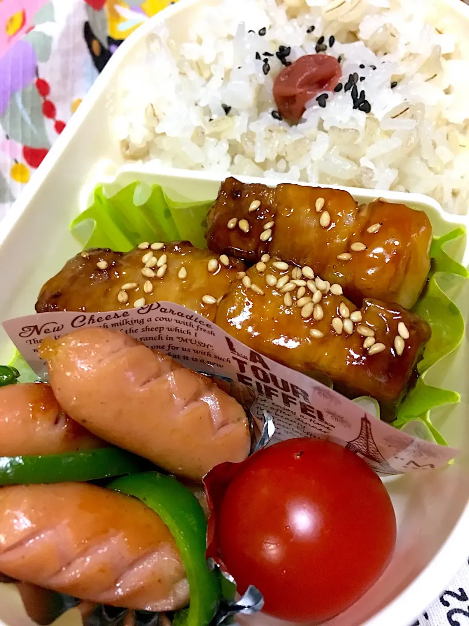 煮豚の照り焼き弁当|かりんかさん