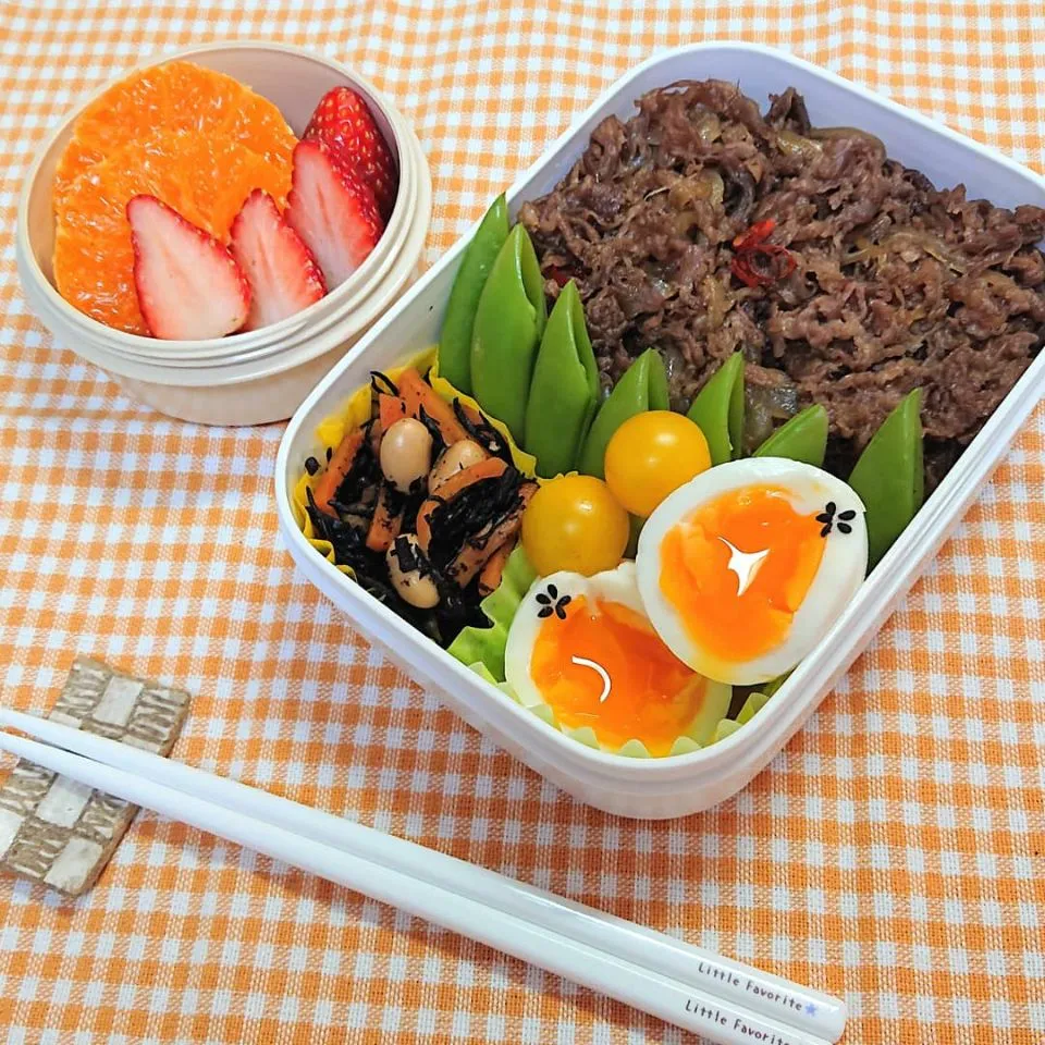 +牛すき煮のっけ弁当+|yokko**さん