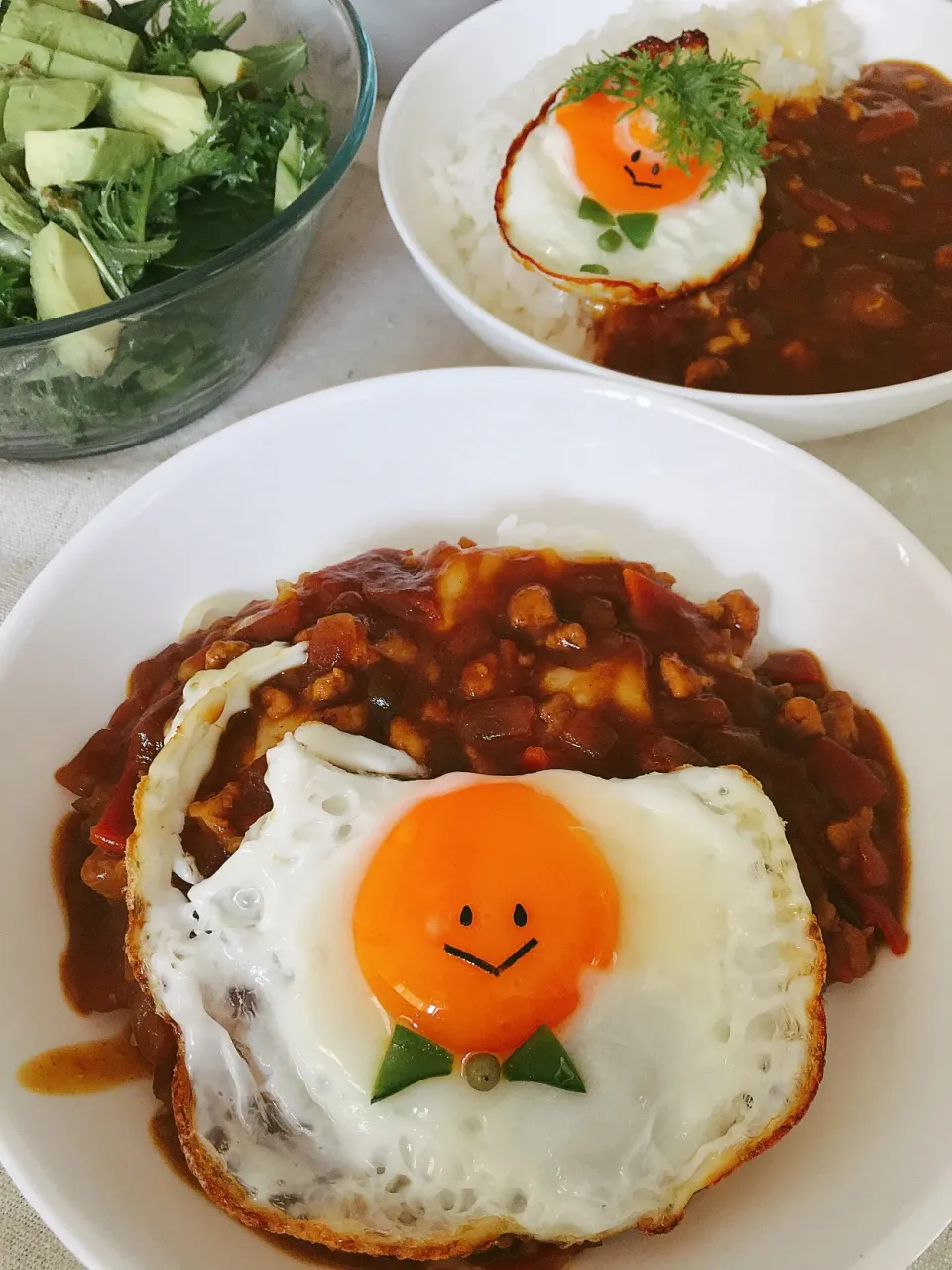 #カレーライス
 #目玉焼きのせ  #目玉焼き🍳 #目玉焼き|momo31omomさん