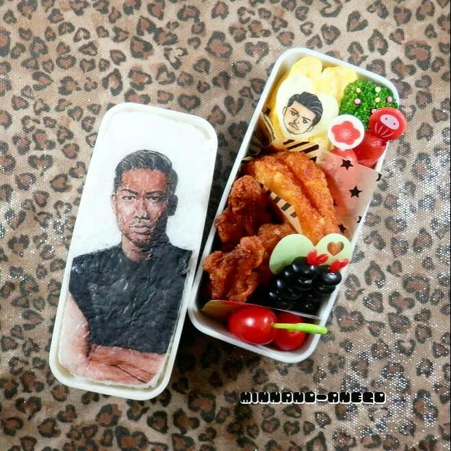 EXILE『AKIRA』弁当
 #オブラートアート
 #オブアート
 #似顔絵弁当|みんなのあねごさん