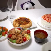 Snapdishの料理写真:バースデーディナー|だいもんさん