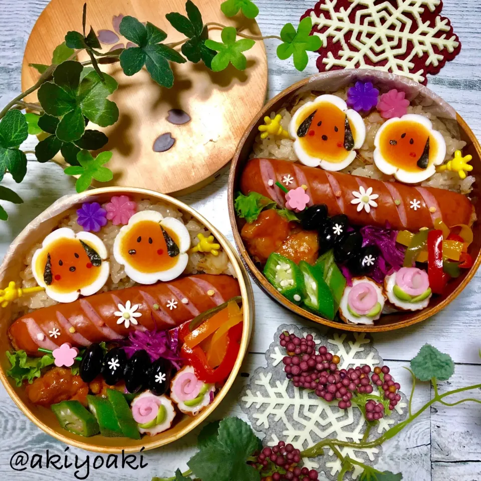 スヌーピー帆立ごはん弁当|Akiyoෆ¨̮⑅さん