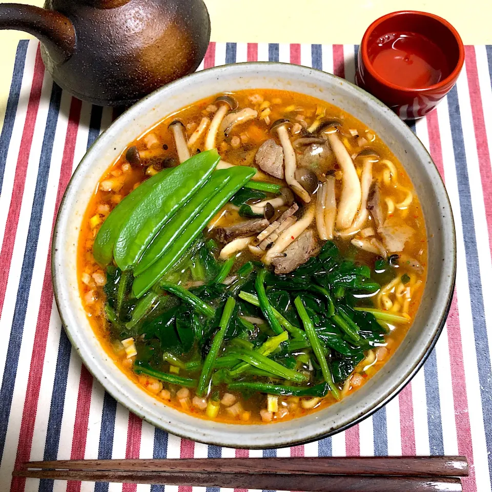 タンタン麺 ほうれん草とシメジ入り|Noriyuki Saitoさん