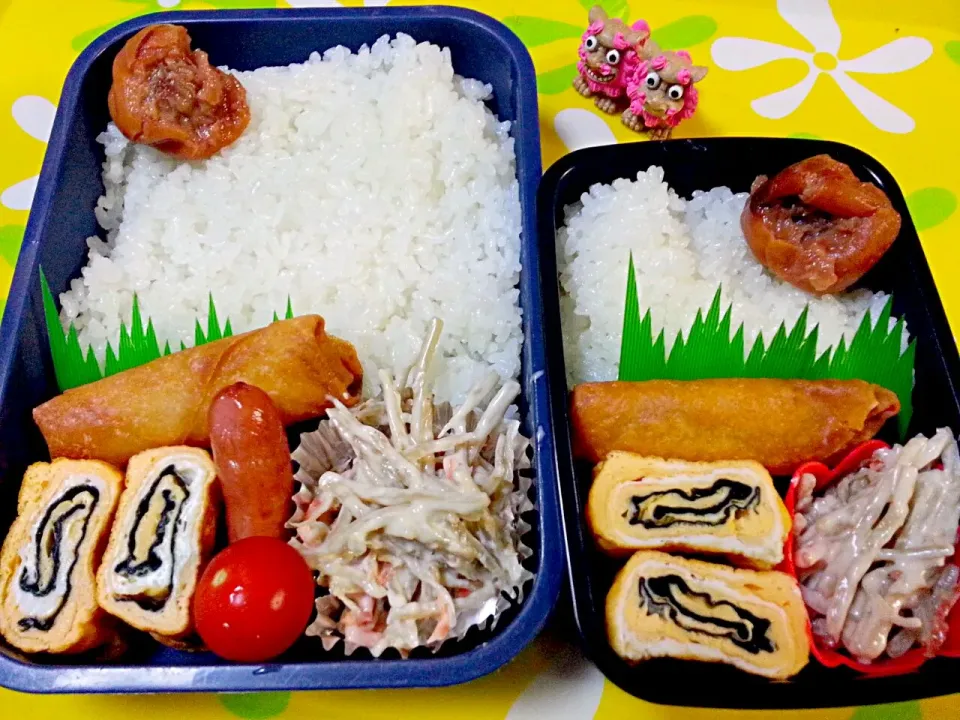 夫の弁当、娘の弁当|みどりさん