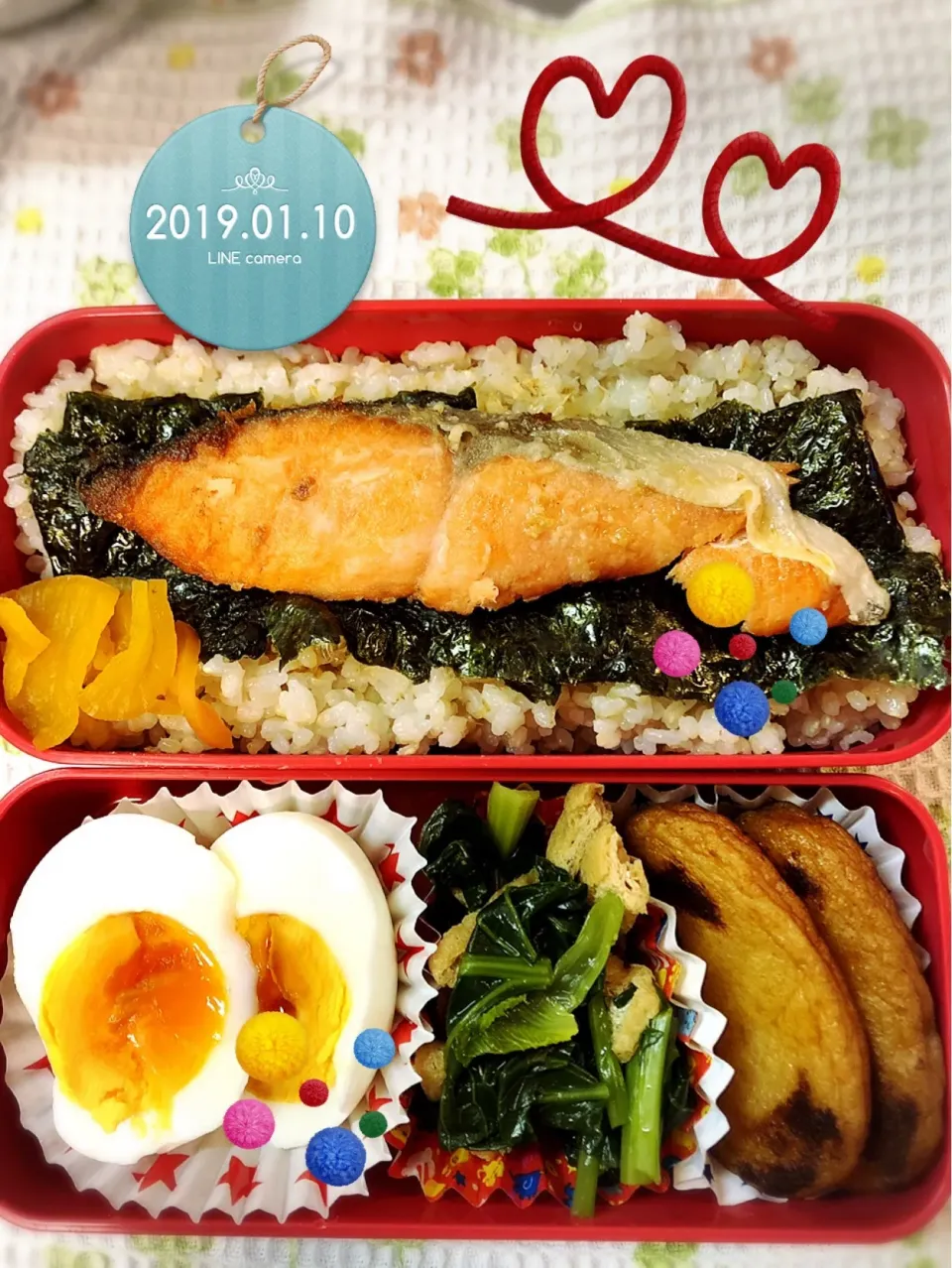 JKお弁当🍎さけ弁|harutomomamaさん