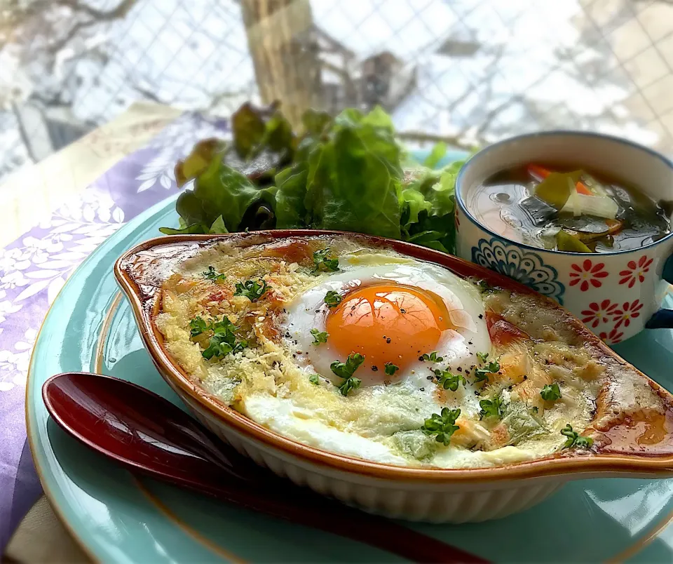 昼ごはん  もちグラタン|砂雪さん