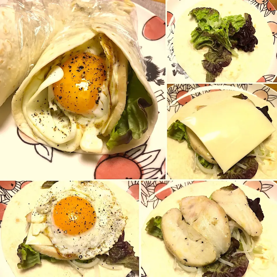 チーズ🧀エッグ🥚チキン🐓のトルティーヤ
 #簡単料理|morimi32さん