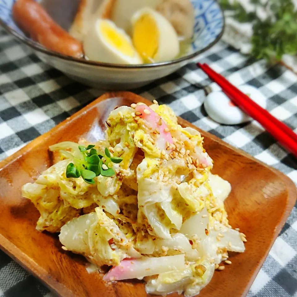 Snapdishの料理写真:白菜の柚子おかかサラダ♪|とまと🍅さん