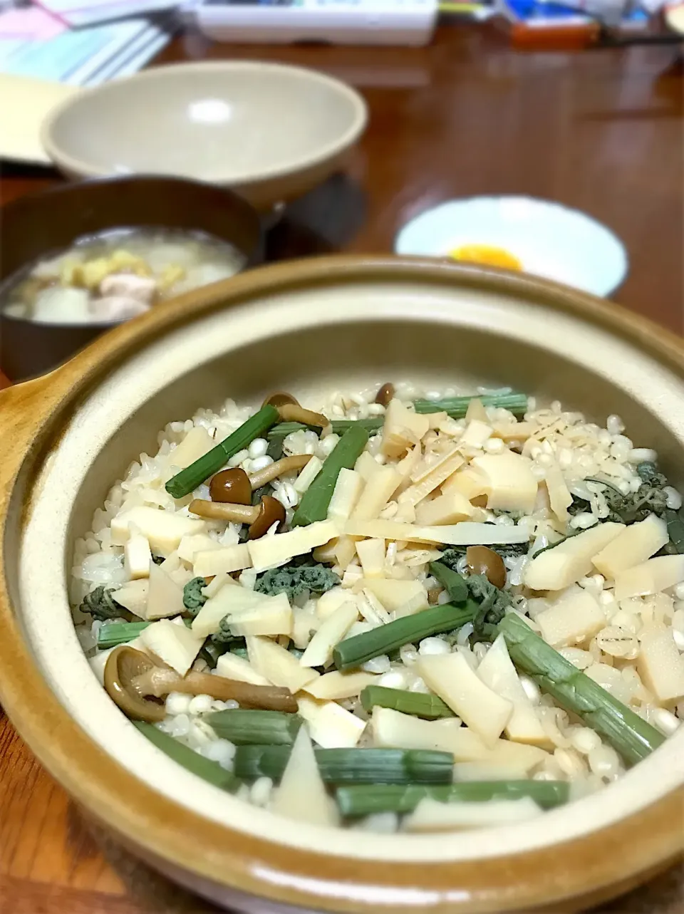 筍と山菜の土鍋ご飯|うさこさん