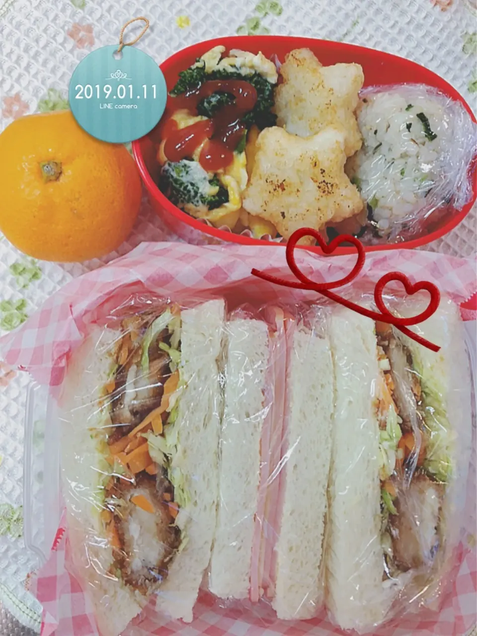 サンドウィッチ🥪JKお弁当|harutomomamaさん