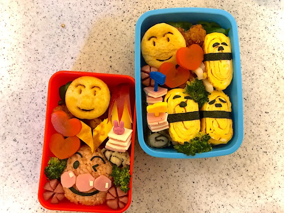 2歳・5歳お弁当|ゆいすけけさん