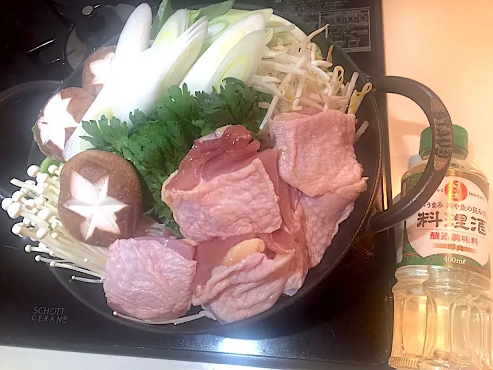 阿波尾鶏もも肉で博多風水炊き|K N 3さん