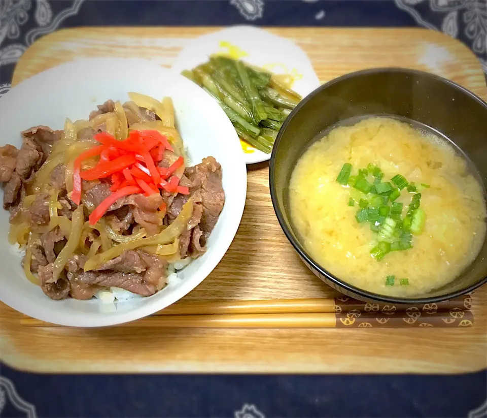 Snapdishの料理写真:ちょこっと牛丼♪|琥珀さん