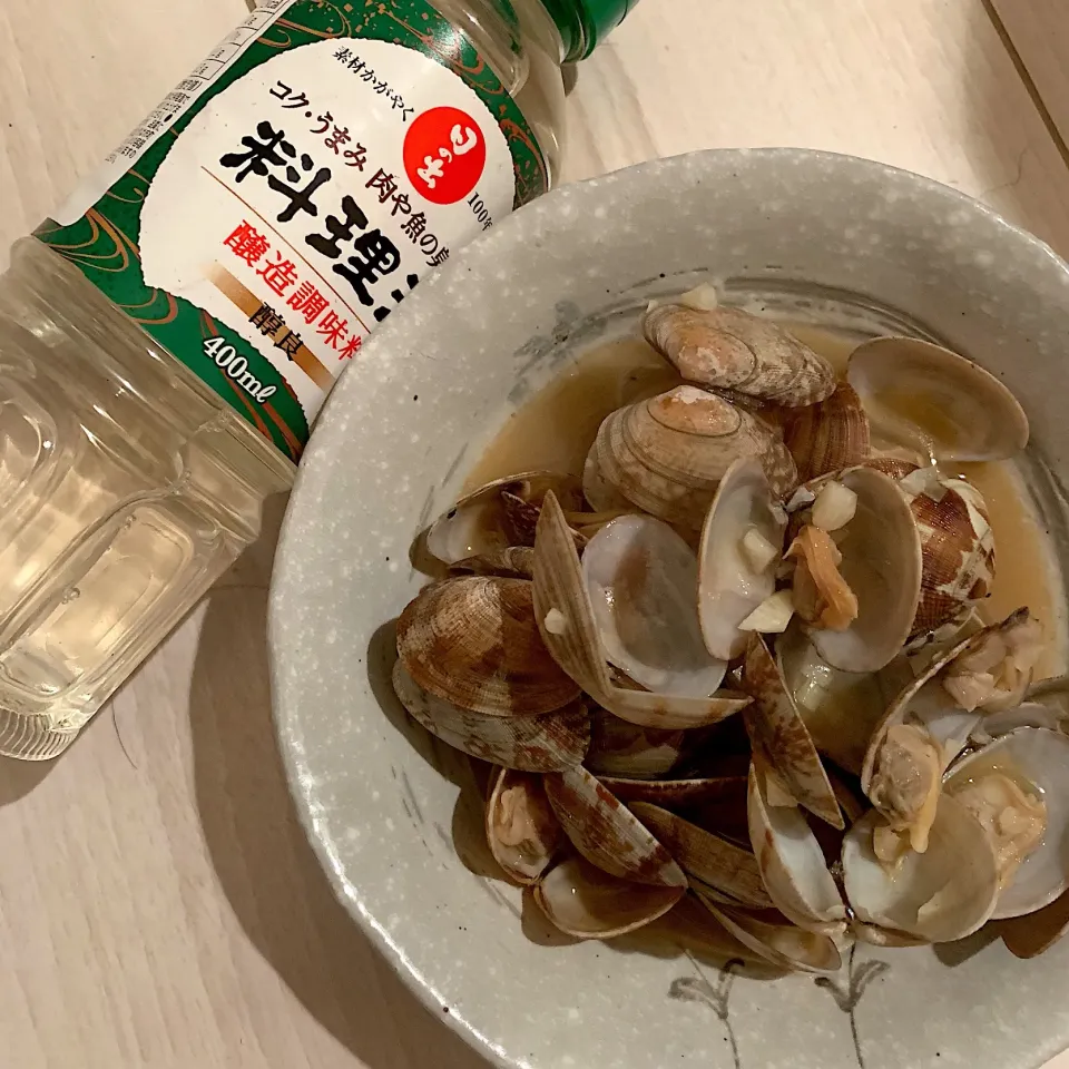 Snapdishの料理写真:あさりの酒蒸し|もかさん