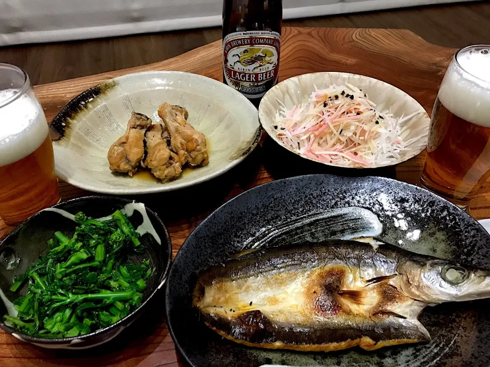 Snapdishの料理写真:2019.1.11 カマスの干物焼き🍻🍻🍻|ゆみずさん