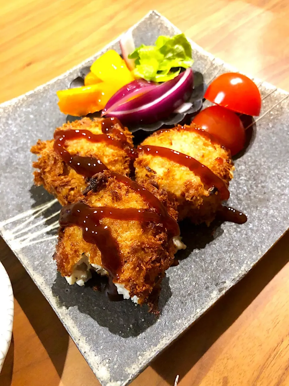 里芋と鶏ひき肉のコロッケ|こんぶさん