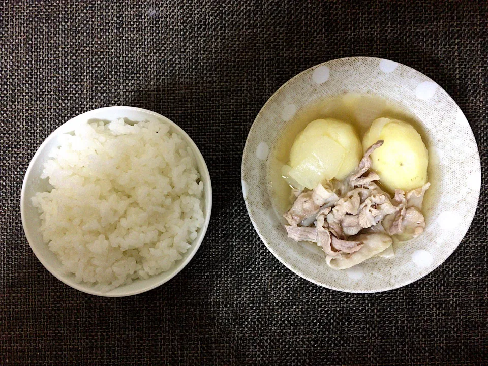 肉じゃが(ハーフ)ご飯|ばーさんさん