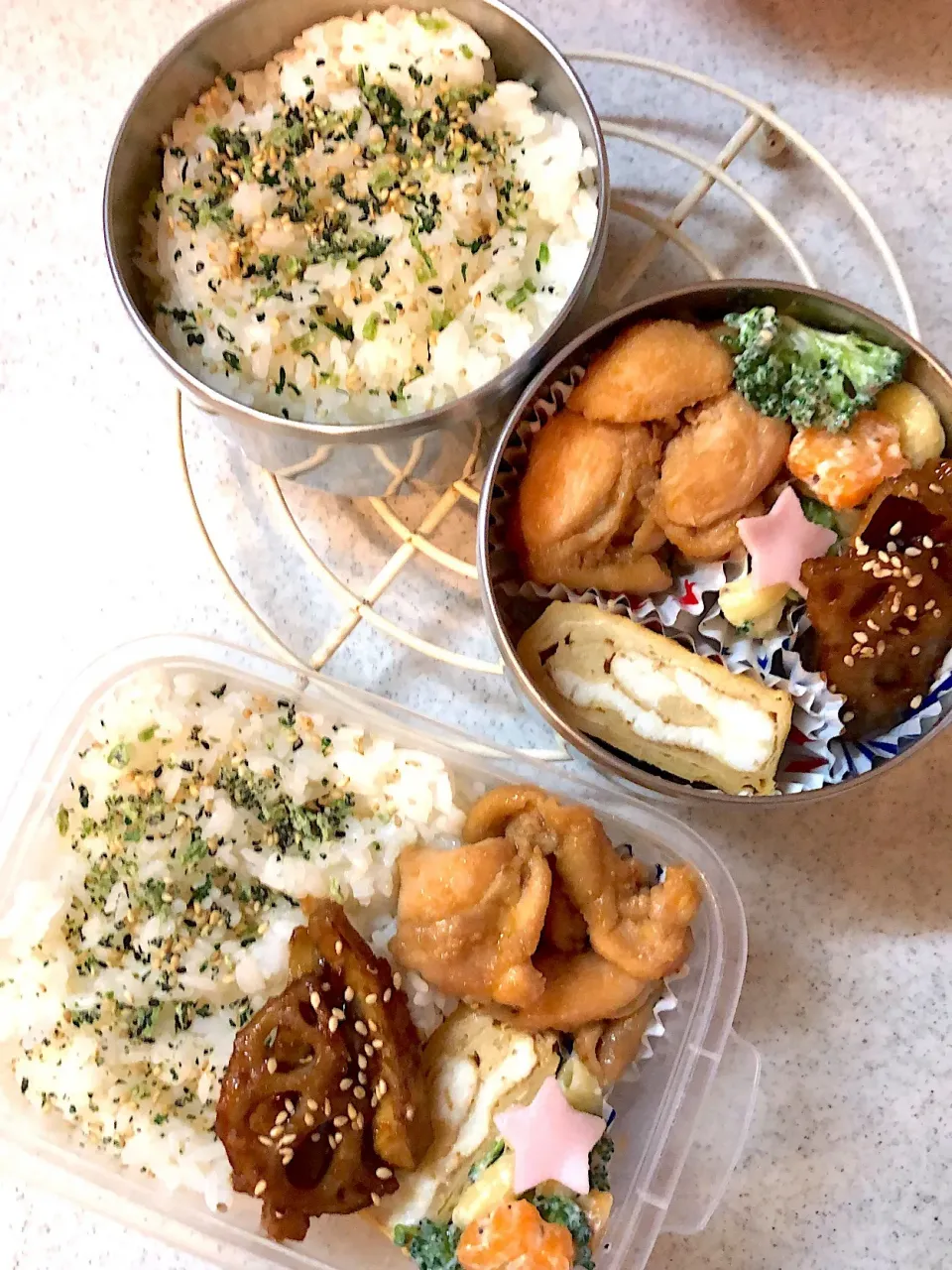 Snapdishの料理写真:娘と私のお弁当🍱|みかんさん