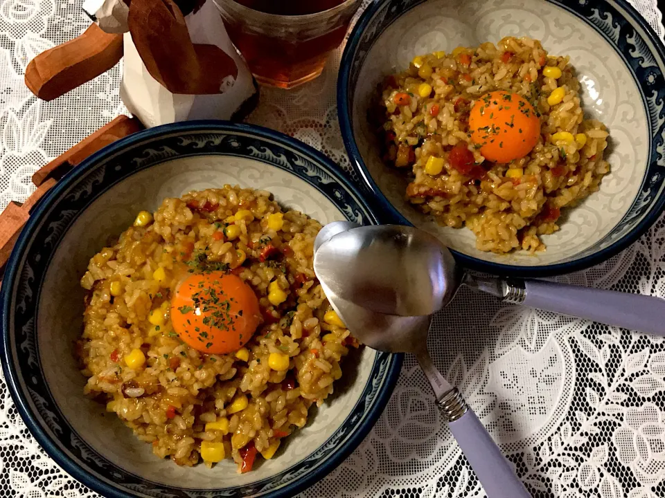 Snapdishの料理写真:懐かしの #自由軒 風餅入りバージョンカレー🍛めっちゃうま🥰|noeさん