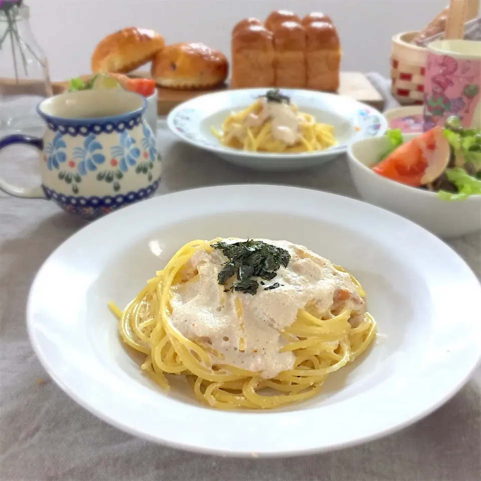 明太クリームパスタ🍝|ゆかりさん