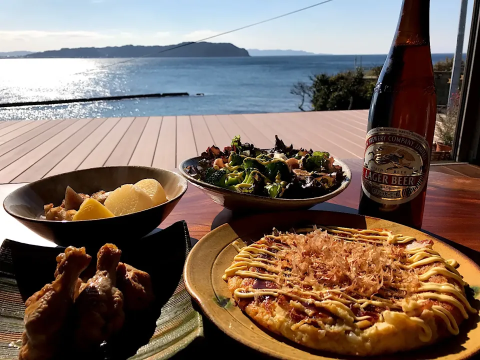 Snapdishの料理写真:2019.1.13 お好み焼きランチ🍻🍻🍻|ゆみずさん