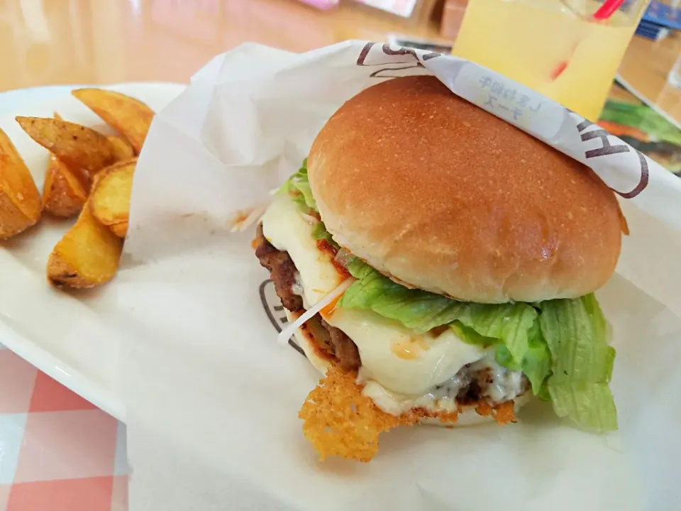 しまね和牛チーズバーガーランチセット|まりなさん