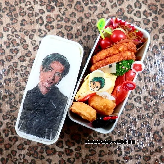 EXILE『橘ケンチ』弁当
 #オブラートアート 
 #似顔絵弁当 
 #似顔絵弁当|みんなのあねごさん