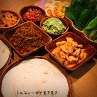 #デルソーレ さんの#フラワートルティーヤ でワイワイ♪#手巻きフェスティバル 💗