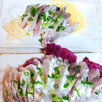 Snapdishの料理写真:太刀魚の刺身|森下 えんさん