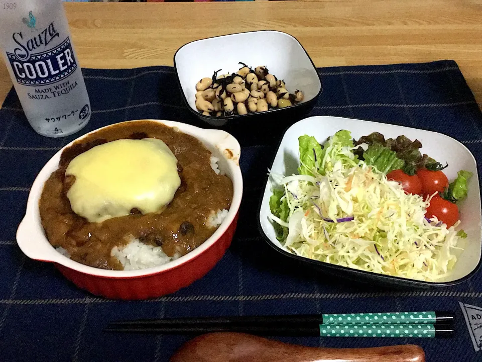 焼きカレーonチーズハンバーグ⸜(  ॑꒳ ॑  )⸝|幸(ゆき)さん