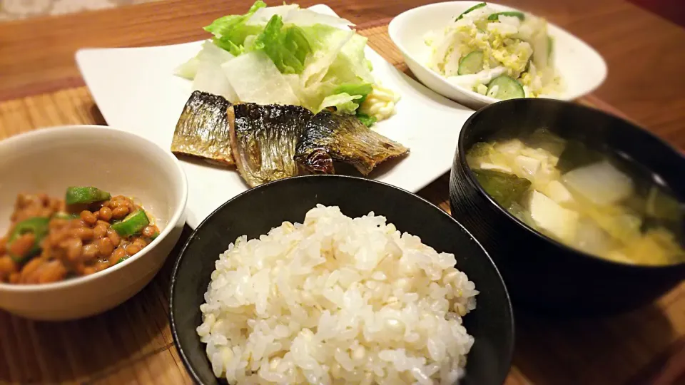 焼魚定食～
の晩ごはん✨|kaz(*･ω･)さん