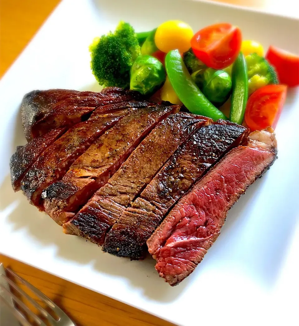 朝ごはんを食べよう🤸‍♂️1ポンドステーキでブランチ❣️🥩|あしゃぱんさん