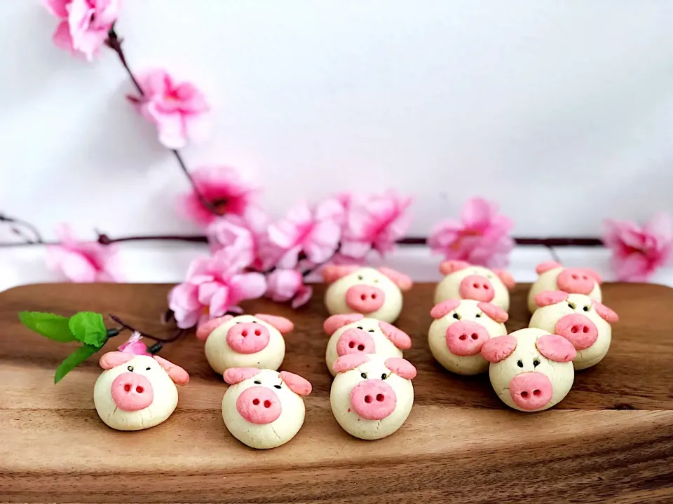 Piggy butter cookies|12Dragonさん