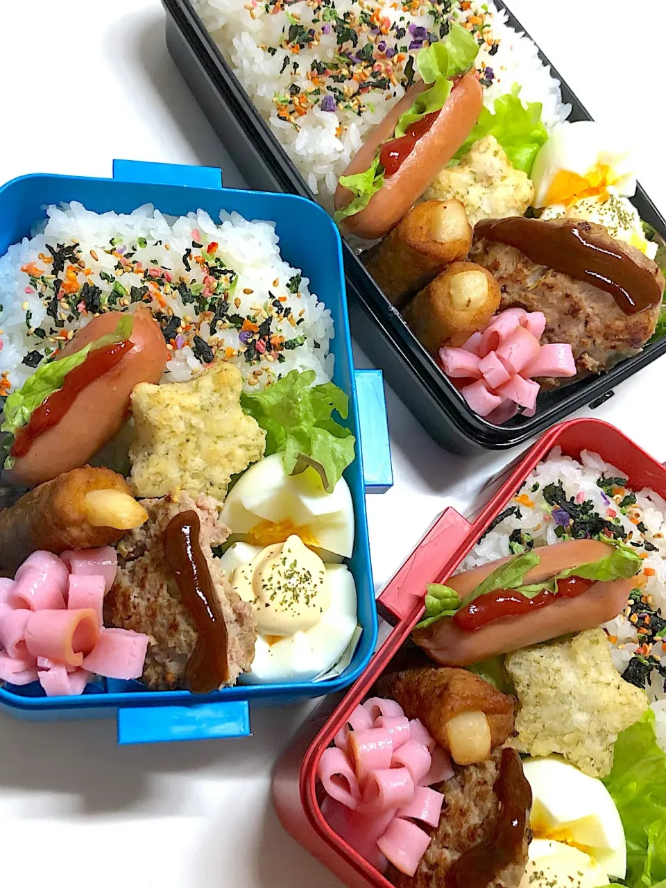 ミニホットドッグ🌭弁当🍱|三姉妹のママさん