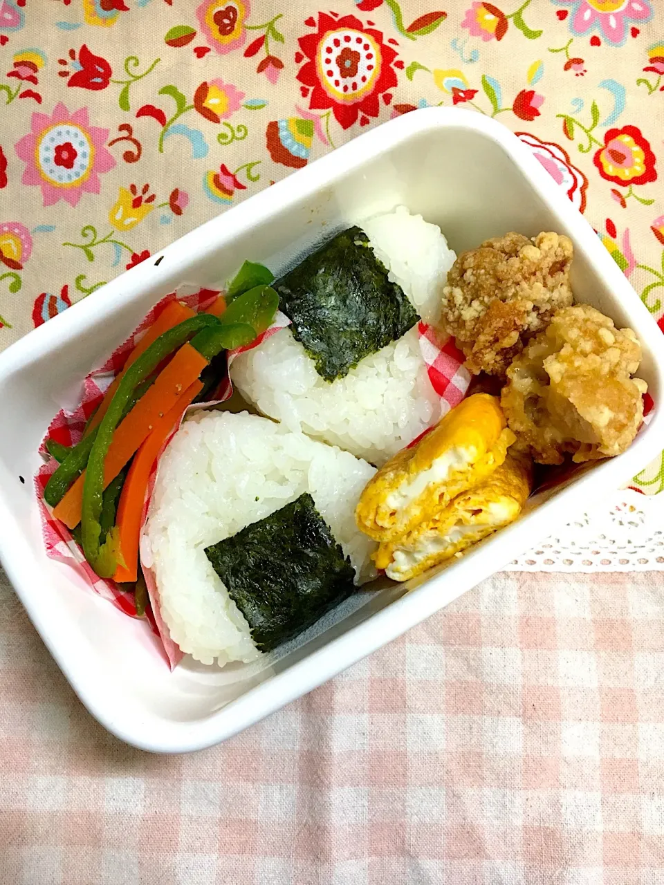 年中さん弁当86日目 #野田琺瑯  #年中さん弁当  #わっぱ弁当  #おにぎり弁当|チョコらんさん