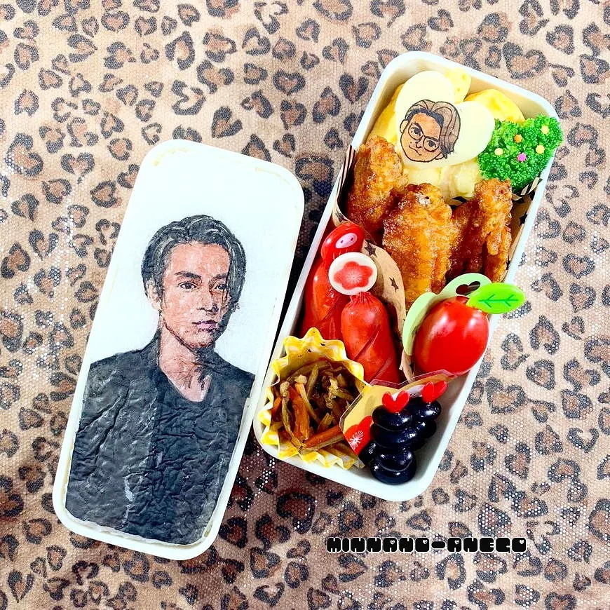 Snapdishの料理写真:EXILE『TETSUYA』弁当
 #オブラートアート 
 #オブアート 
 #似顔絵弁当|みんなのあねごさん