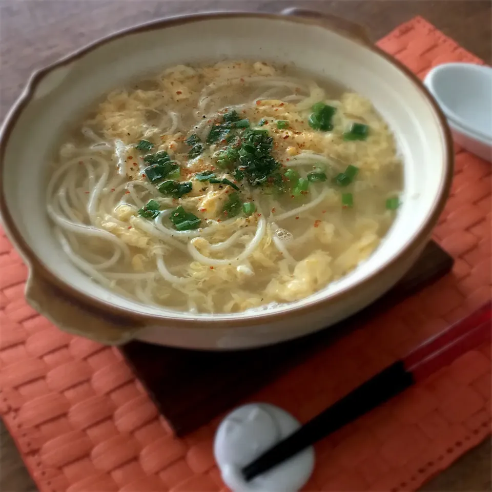 かき卵とろみうどん#五島うどん|𓇼 Ⓢ Ⓗ Ⓘ Ⓝ Ⓞ Ⓑ Ⓤ 𓇼さん