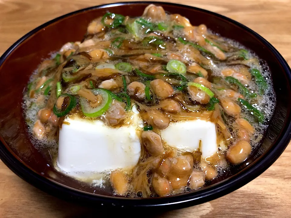 モグちゃんさんの料理 お豆腐・もずく・納豆・なめたけ😼✨|まぁたんさん