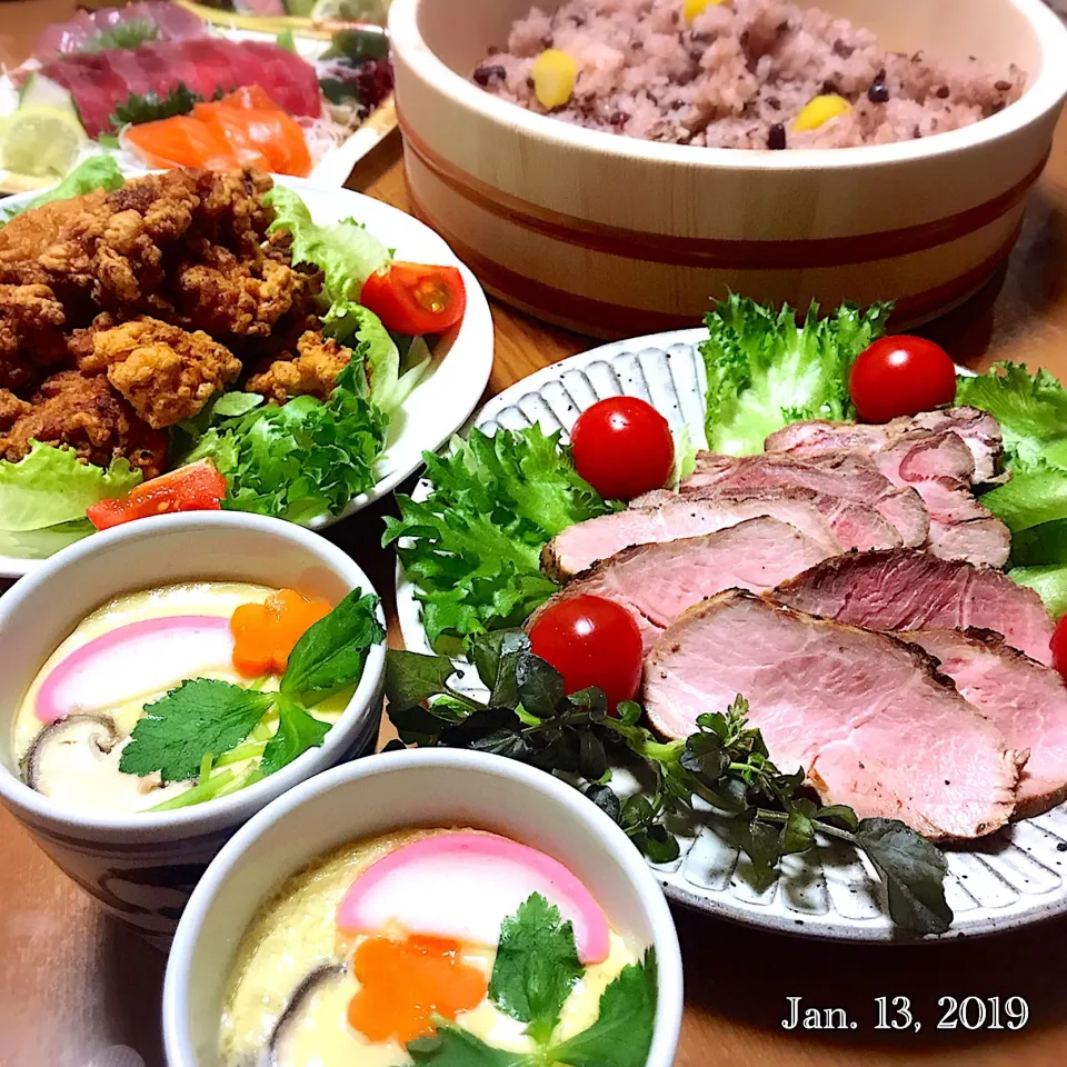 咲きちゃんの料理 ❤️うちの ザンギ🐔 （鶏のから揚げ）娘の成人式の日の晩ごはん💕|ばろんさん