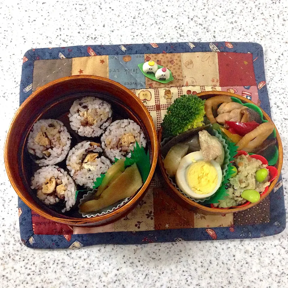 今日のお弁当😊 #丸弁当  #地味弁当  #夫弁当  #わっぱ弁当|naonaomimichanさん