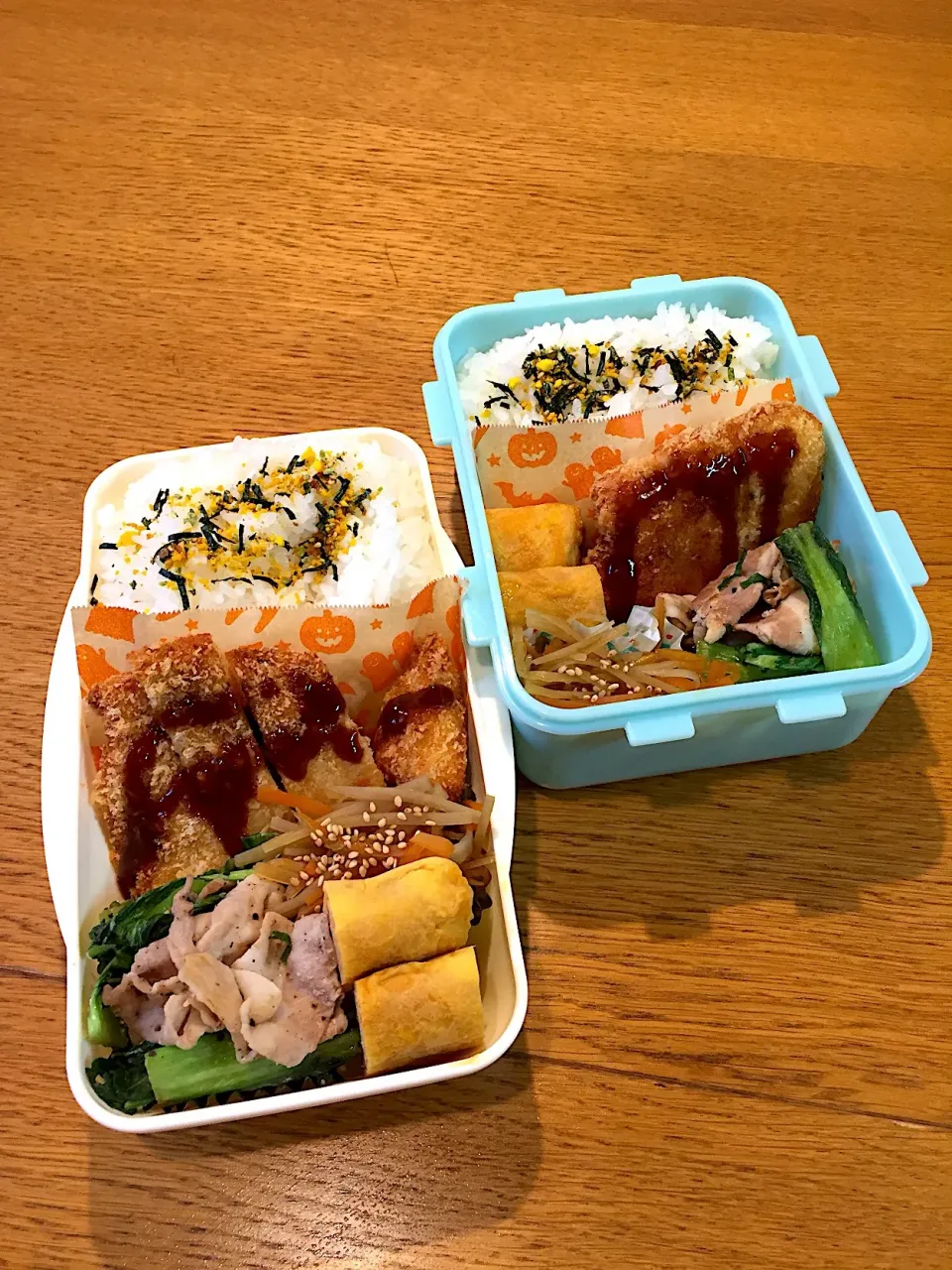 高校生息子の弁当&パパ弁当  チキンカツ|まつださんさん