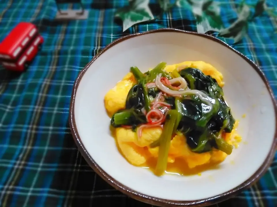 ヒロさんの🥚… 我が家定番 ポン酢で旨旨 天津飯 …🥚|花ママさん