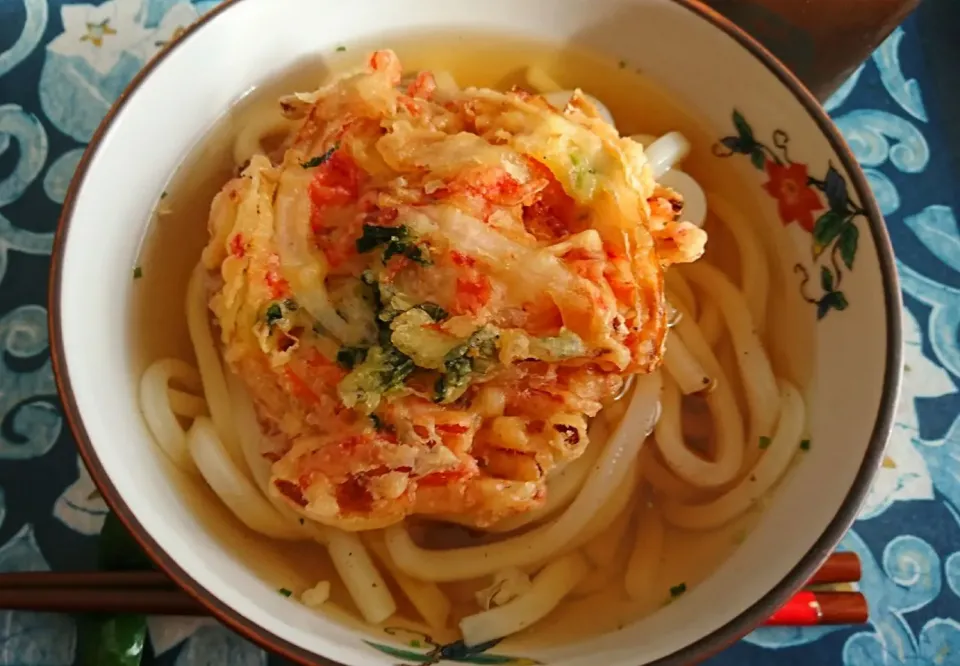 エビかき揚げうどん😛|しまだ ちえこさん