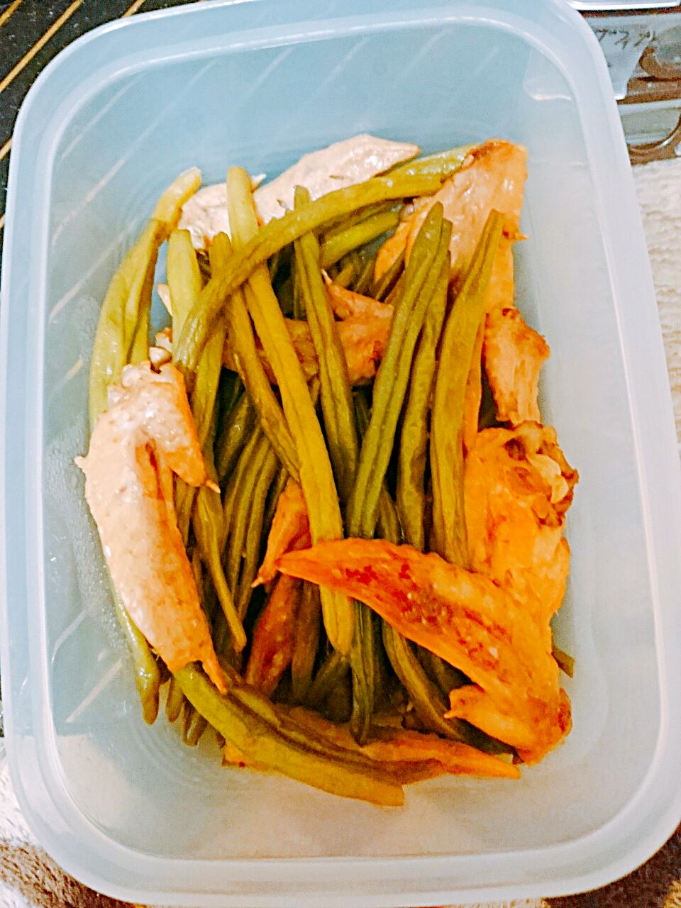 手羽先といんげんの煮物