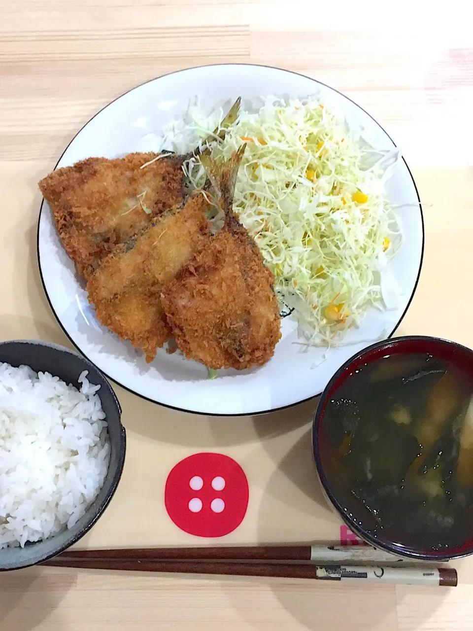 アジフライ定食|ぺろたんさん