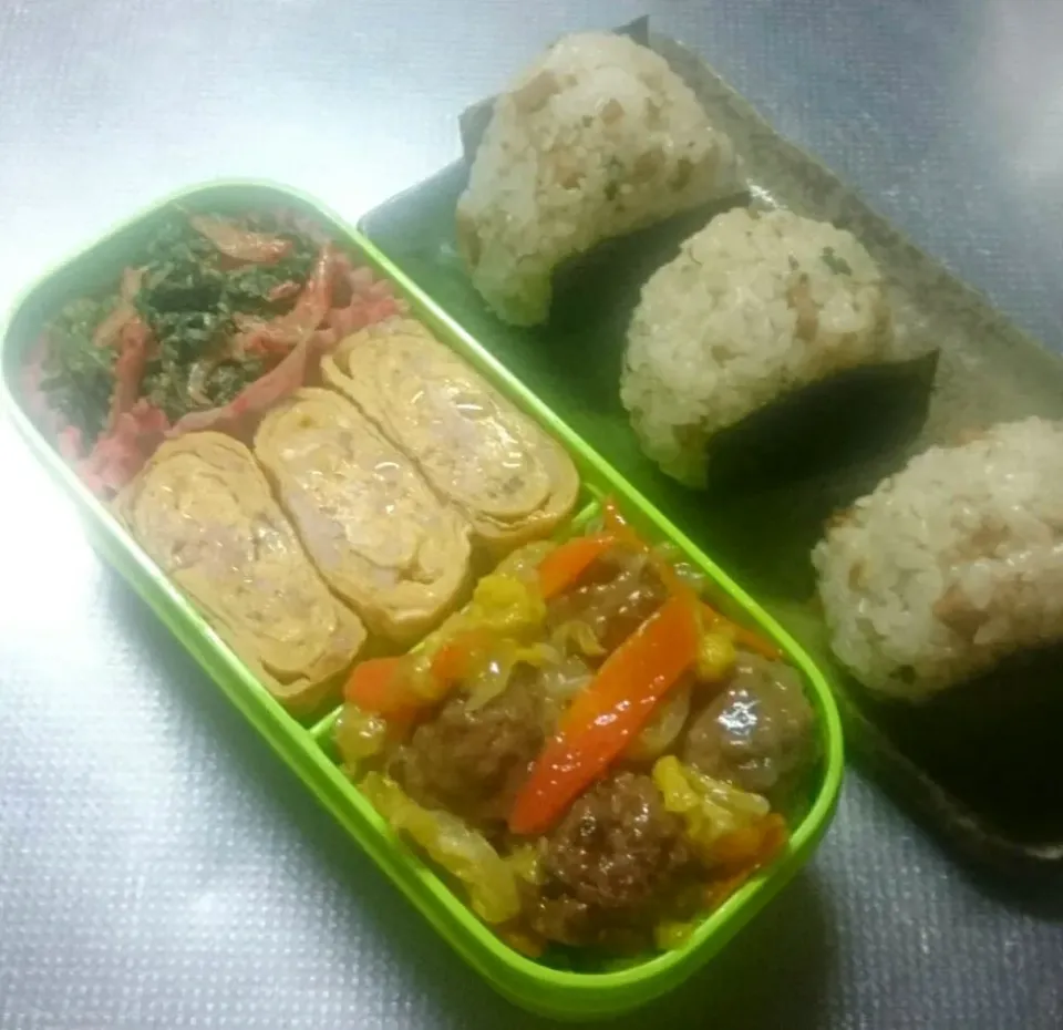 Snapdishの料理写真:旦那さんお弁当190115|きぬよさん